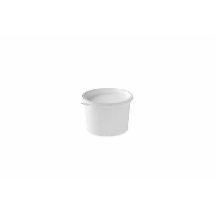 Pot à crème blanc avec couvercle