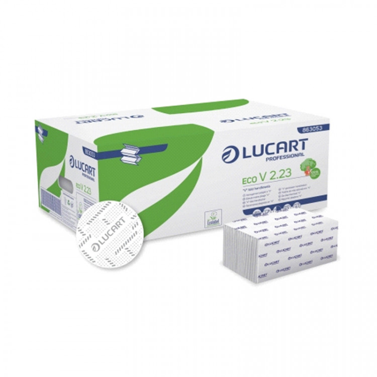 Essuie mains pliés Lucart V2.23 Essuie mains pliés Lucart V2.23